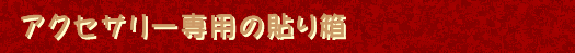 �A�N�Z�T���[��p�̓\�蔠